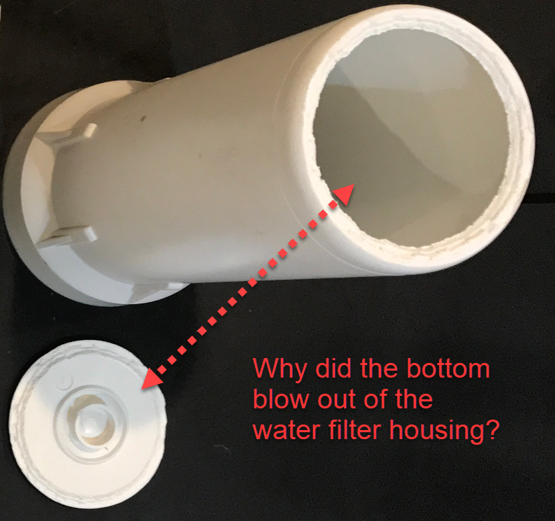 Water Filter Failure Causes Water Damage Plastic Expert